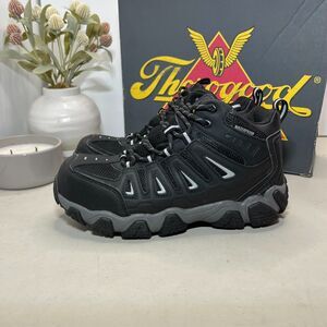 Thorogood Men's Black and Gray Boots